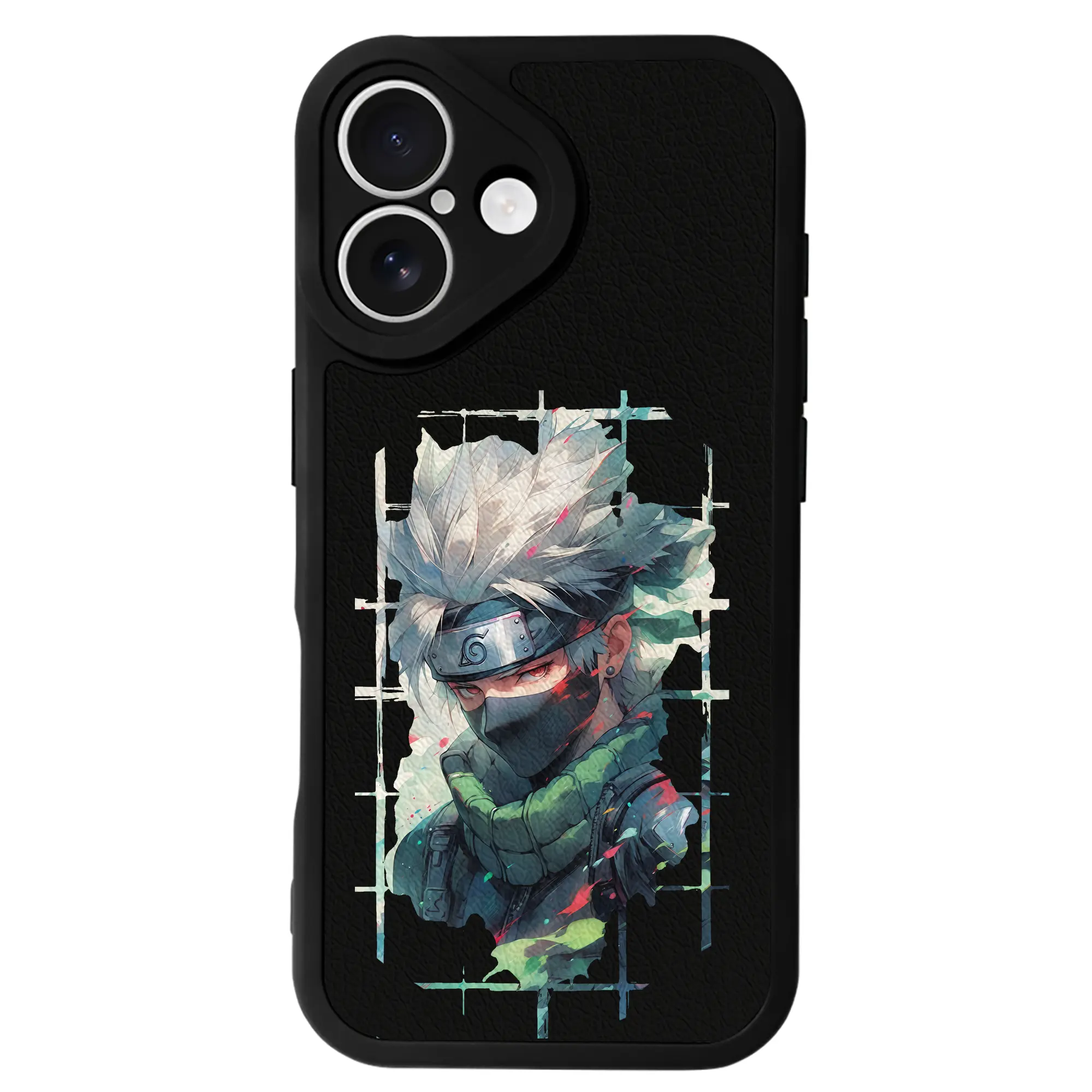 ナルト グッズ はたけ カカシ - IPhone 16シリーズ対応 ・ シリコンスマホケース ・ レザー調 ・ 高精度フィット ・ 耐衝撃 ・ ワイヤレス充電対応 ・ 精密カット